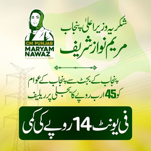 CM Punjab Electricity Relief Package